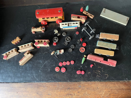 Alte antike eisenbahnlok - antike,