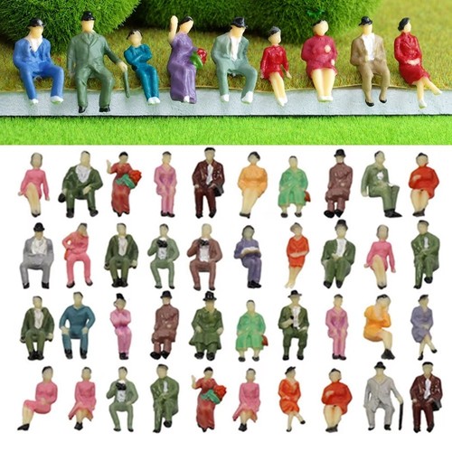 Figuren sitzende reisende 87 - reisende, 1:87